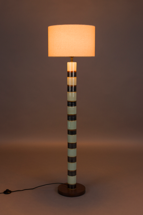 Cotton Shade Floor Lamp | Dutchbone Vertigo | OROA.com