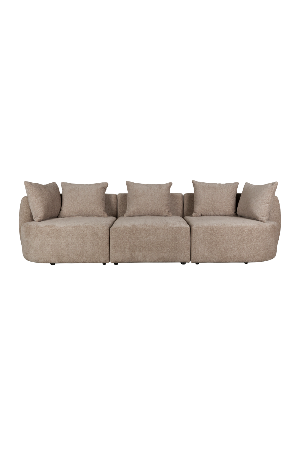 Woven Fabric 3-Seater Sofa | Dutchbone Rocca | OROA.com