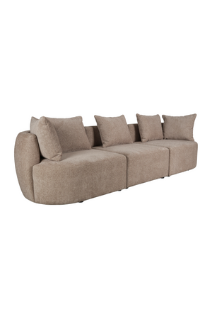 Woven Fabric 3-Seater Sofa | Dutchbone Rocca | OROA.com