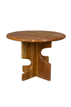 Notched Base Wooden Side Table | Dutchbone Morgan | OROA.com