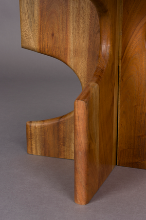Notched Base Wooden Side Table | Dutchbone Morgan | OROA.com
