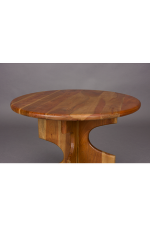 Notched Base Wooden Side Table | Dutchbone Morgan | OROA.com
