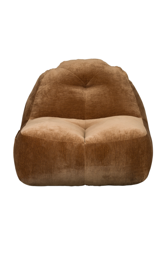Brown Velvet Lounge Bean Bag | Dutchbone Tombag | OROA.com