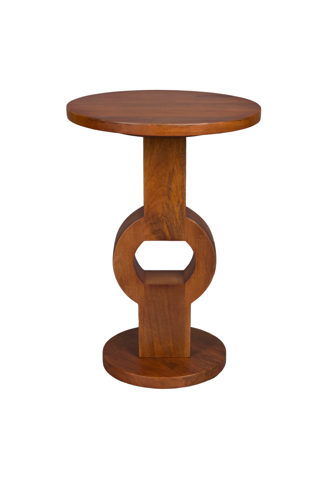 Solid Mango Wood Side Table | Dutchbone Tondo | Oroa.com