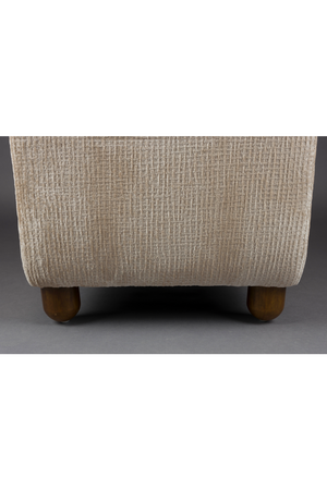 Cream Upholstered Lounge Armchair | Dutchbone Robinson | OROA.com