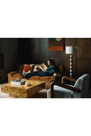 Velvet Pleated Sofa | Dutchbone Douglas | OROA.com