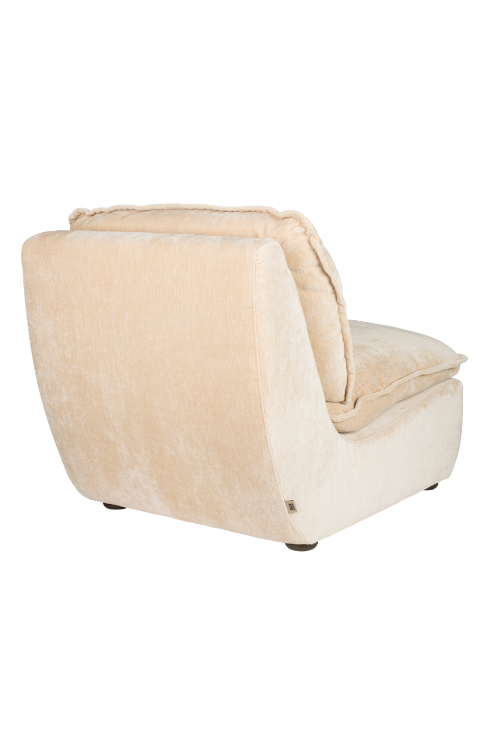 Velvet Upholstered Lounge Chair | Dutchbone Radley | OROA.com