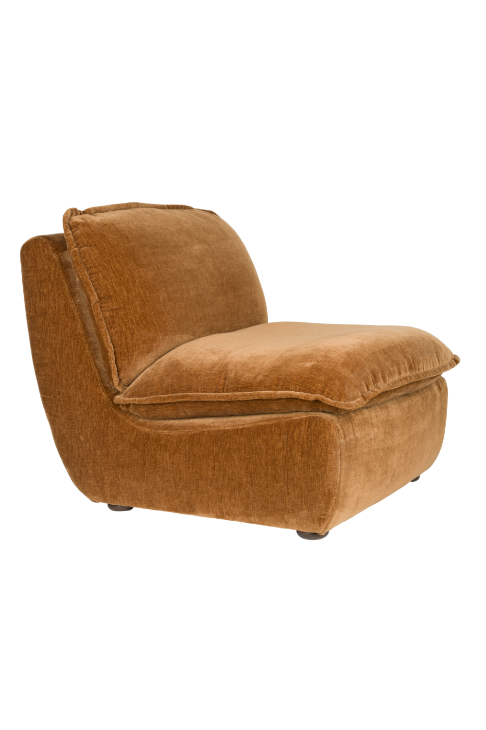 Velvet Upholstered Lounge Chair | Dutchbone Radley | OROA.com