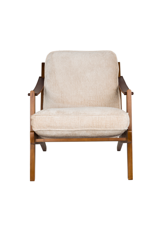 Leather Armed Lounge Chair | Dutchbone Washington | OROA.com