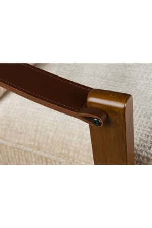 Leather Armed Lounge Chair | Dutchbone Washington | OROA.com