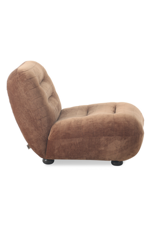 Deep Stitched Velvet Lounge Chair | Dutchbone Wyatt | OROA.com