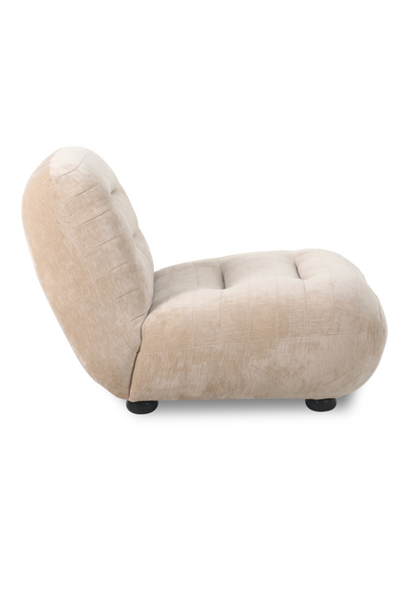 Deep Stitched Velvet Lounge Chair | Dutchbone Wyatt | OROA.com