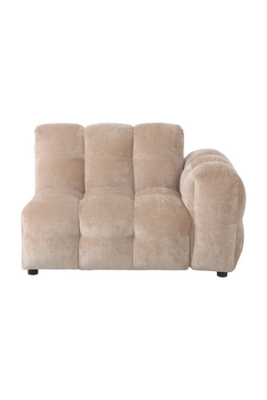 Velvet Right-Armed Sofa | Dutchbone Hackman | OROA.com