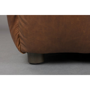   Tufted Leather Ottoman | Oroa.com