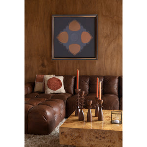   Tufted Leather Ottoman | Oroa.com