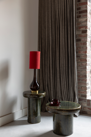 Red Fabric Table Lamp | Dutchbone Jules | Oroa.com