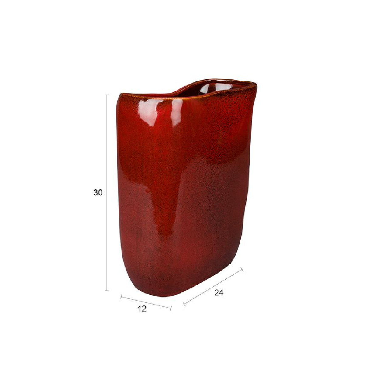   Red Ceramic Vase | Oroa.com