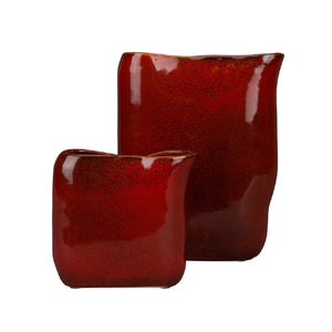   Red Ceramic Vase | Oroa.com