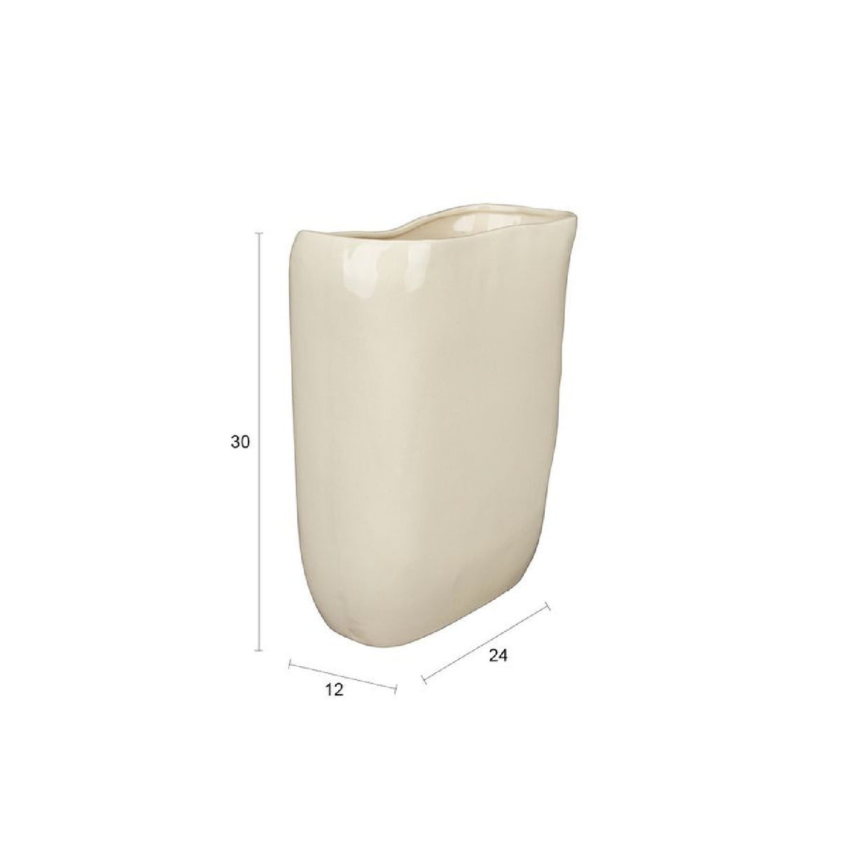   Beige Ceramic Vase | Oroa.com