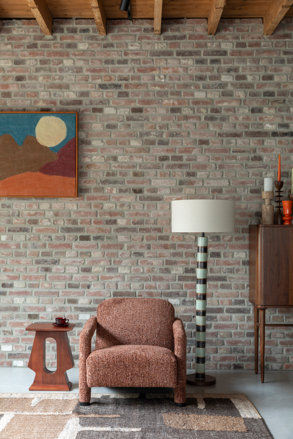 Melange Fabric Lounge Chair | Dutchbone Kent | Oroa.com