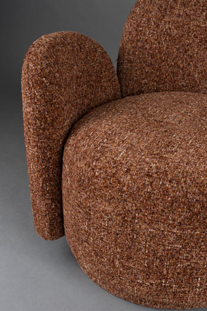 Melange Fabric Swivel Lounge Chair | Dutchone Rose | Oroa.com