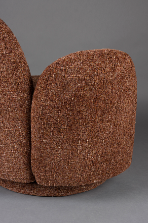 Melange Fabric Swivel Lounge Chair | Dutchone Rose | Oroa.com