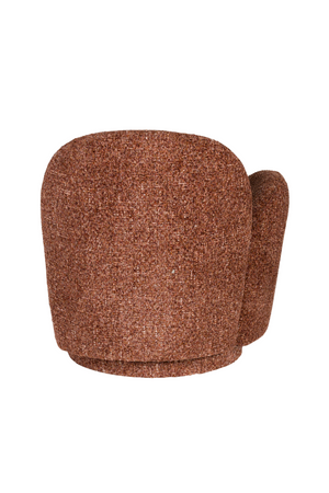 Melange Fabric Swivel Lounge Chair | Dutchone Rose | Oroa.com