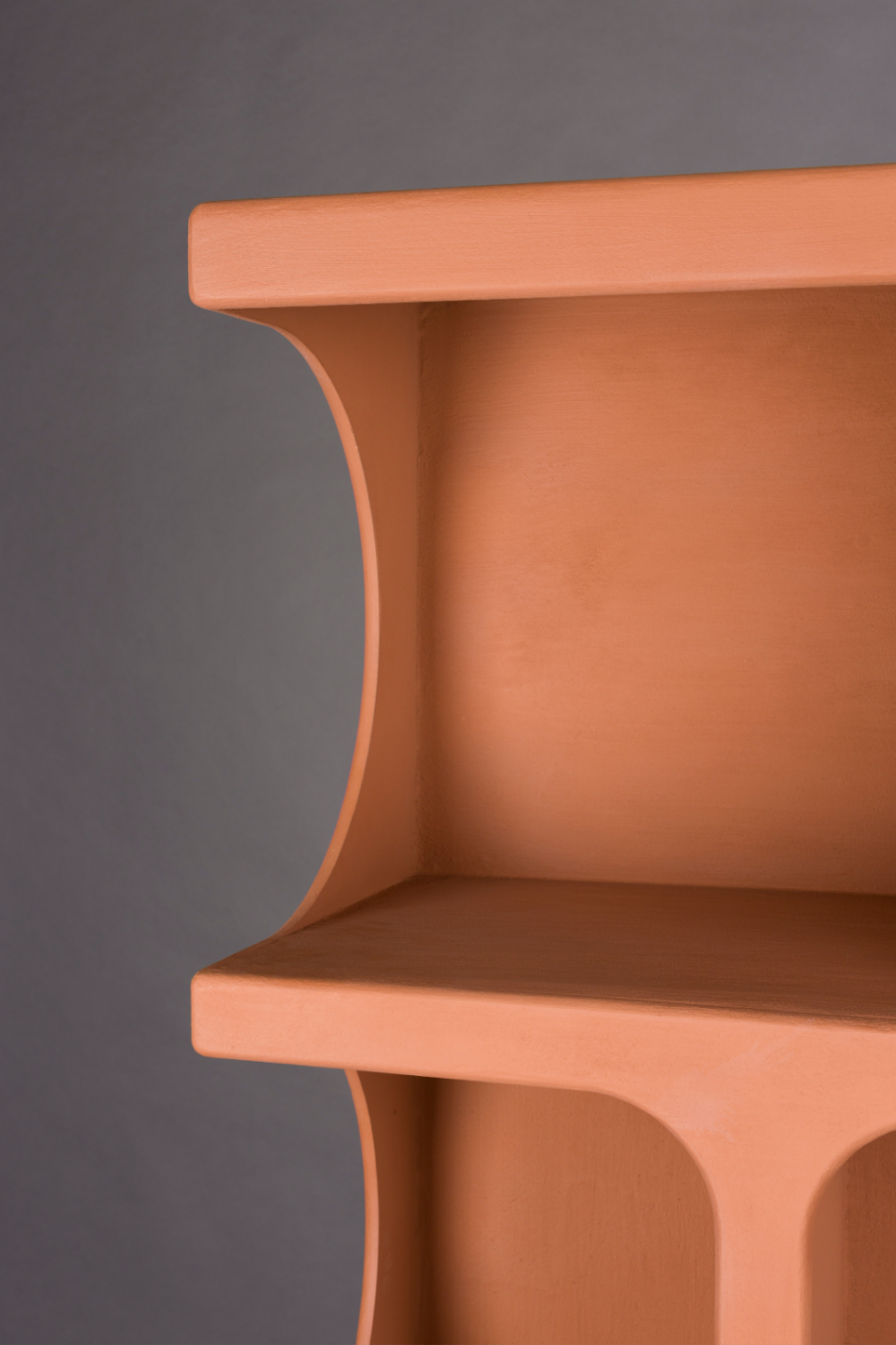Matte Terracotta Shelf Cabinet | Dutchbone Dundee | Oroa.com