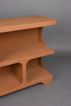 Matte Terracotta Shelf Cabinet | Dutchbone Dundee | Oroa.com