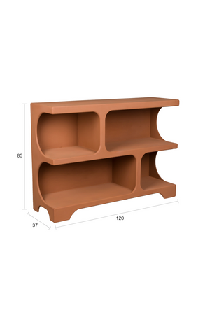 Matte Terracotta Shelf Cabinet | Dutchbone Dundee | Oroa.com