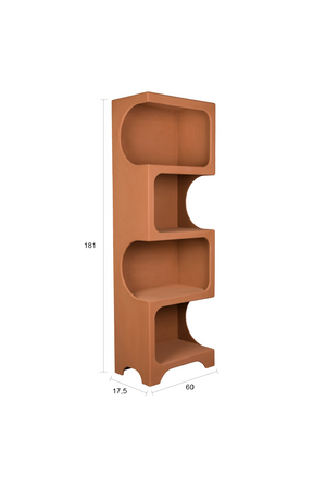 Matte Terracotta Shelf Cabinet | Dutchbone Dundee | Oroa.com