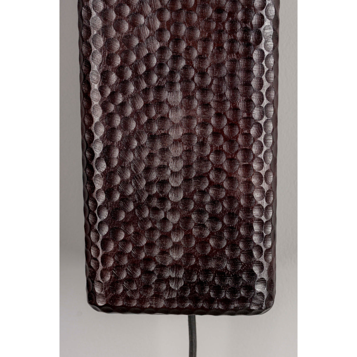   Carved Mango Wood Wall Lamp | Oroa.com