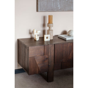  Wooden Geometrical 4-Door Sideboard | Oroa.com