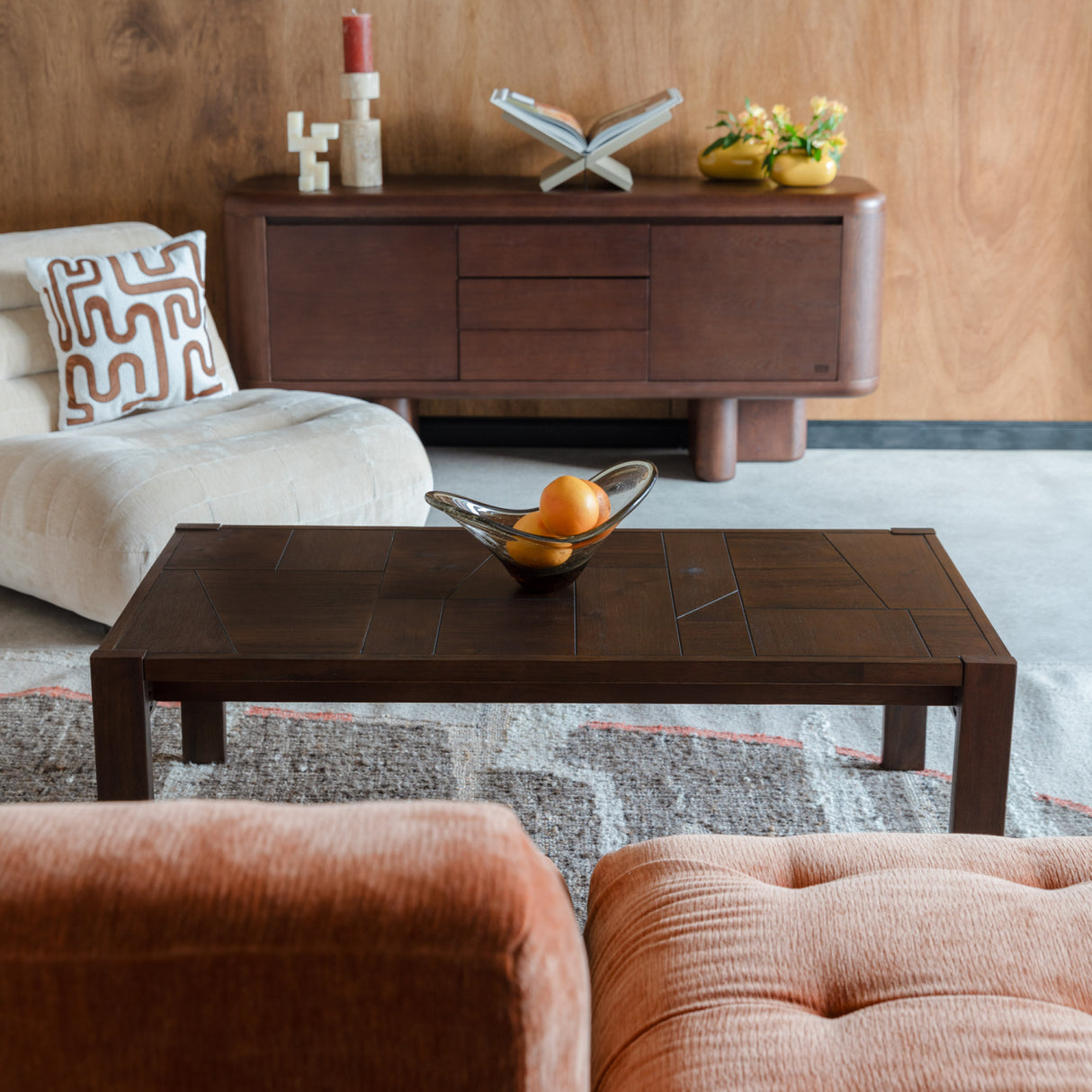   Modern furniture - Walnut Finished Coffee Table - www.oroa.com | Oroa.com