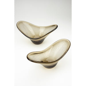   Smoked Glass Bowl Tray | Oroa.com
