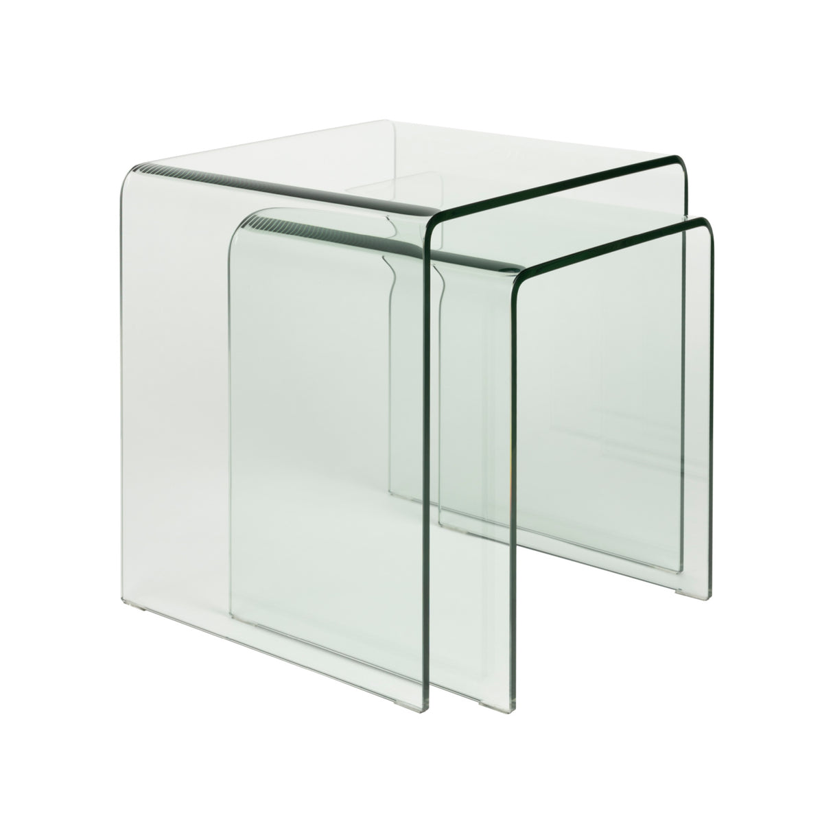   Modern furniture - Clear Glass Side Tables (2) - www.oroa.com | Oroa.com