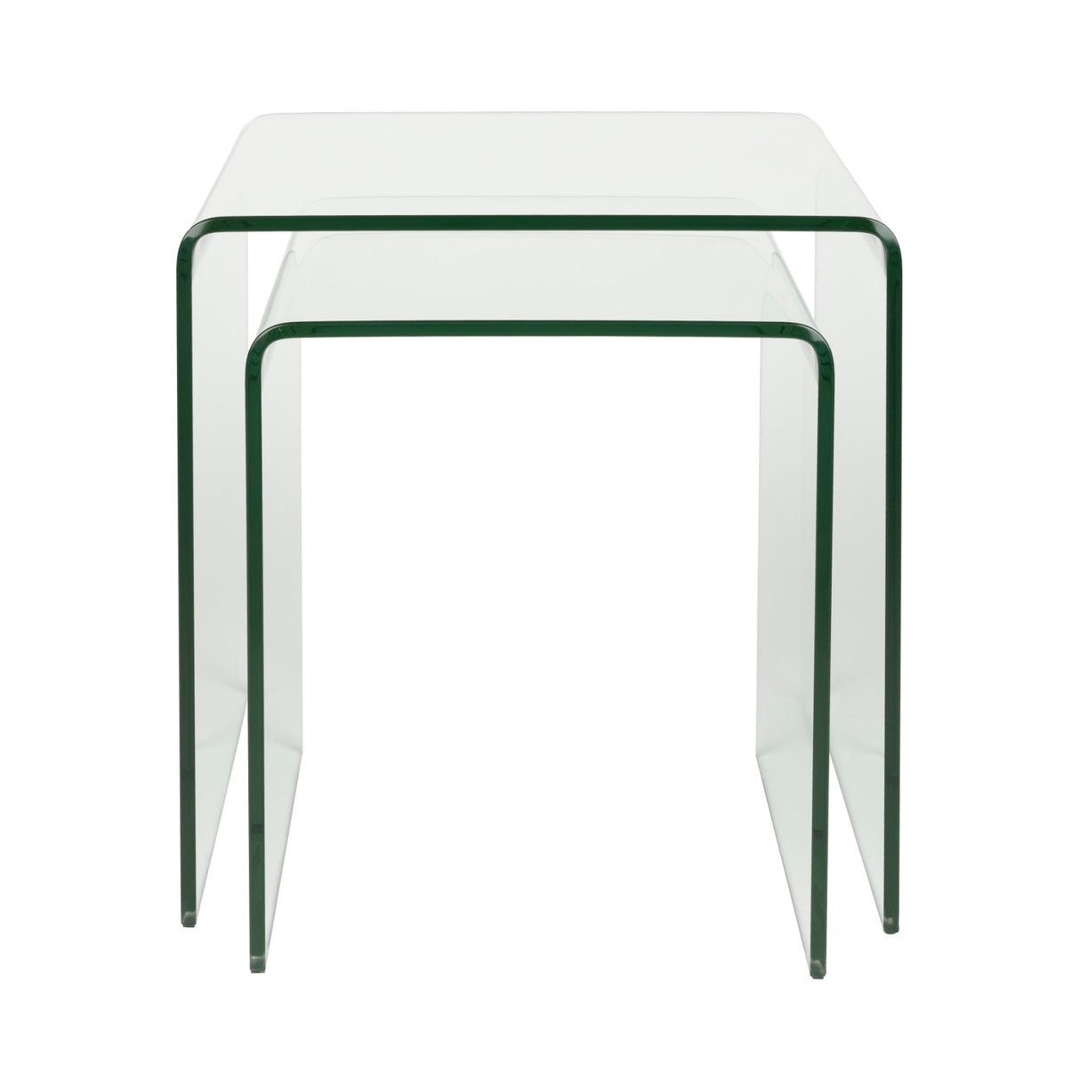   Modern furniture - Clear Glass Side Tables (2) - www.oroa.com | Oroa.com