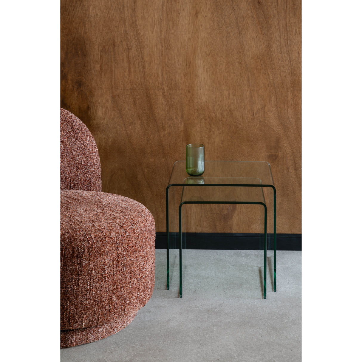  Modern furniture - Clear Glass Side Tables (2) - www.oroa.com | Oroa.com