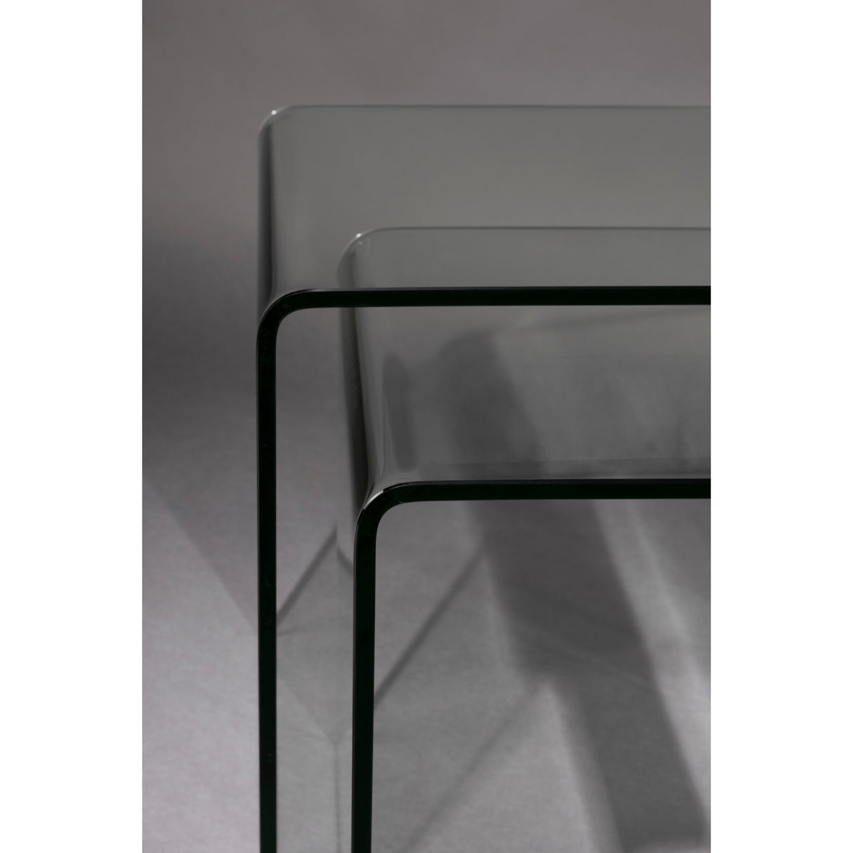   Modern furniture - Clear Glass Side Tables (2) - www.oroa.com | Oroa.com