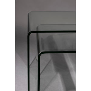   Modern furniture - Clear Glass Side Tables (2) - www.oroa.com | Oroa.com