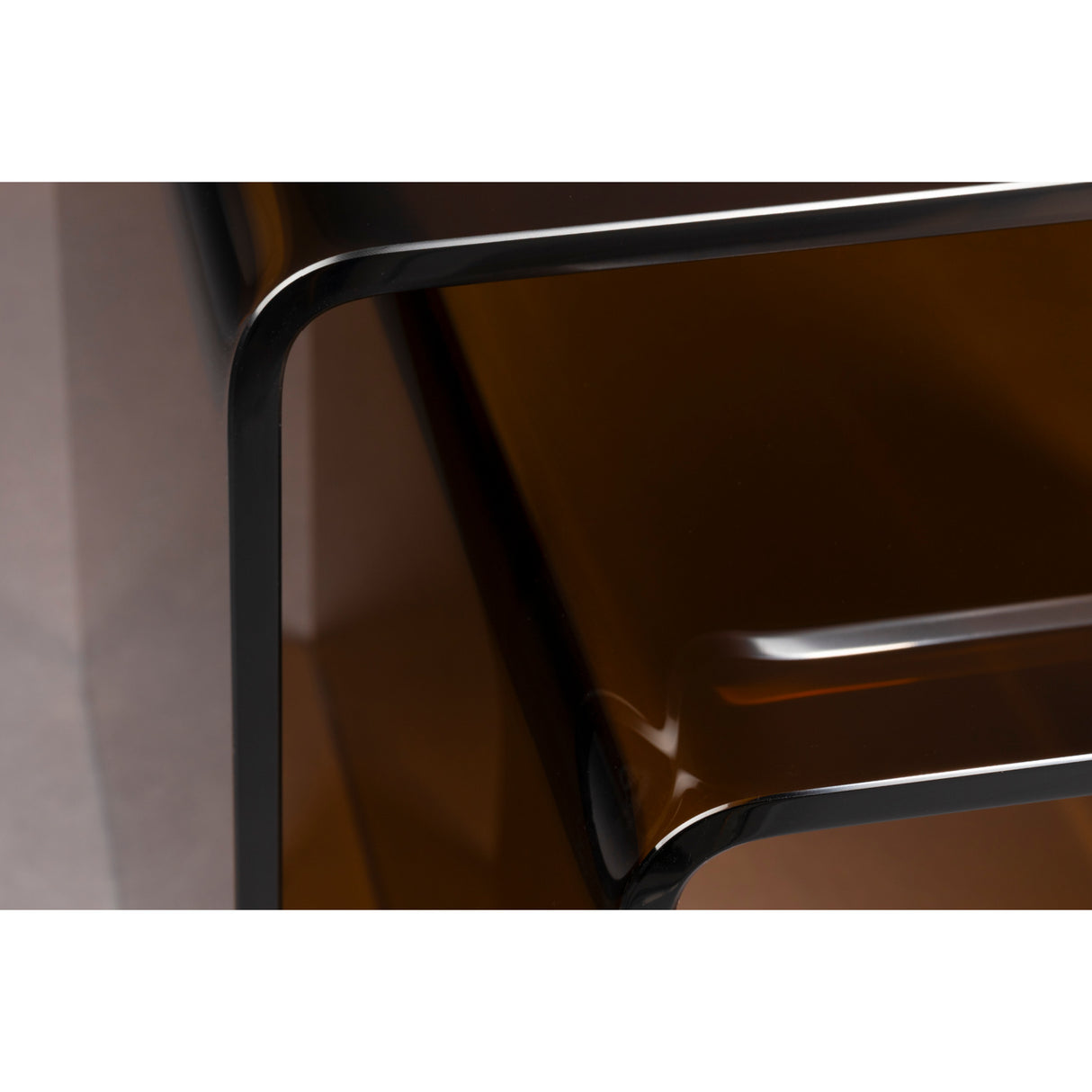  Brown Glass Side Table Set (2) | Oroa.com