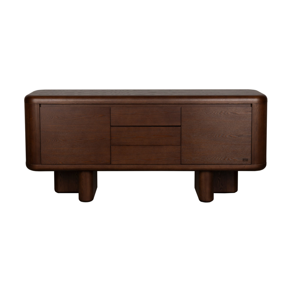   Modern furniture - Walnut Finished 2-Door Sideboard - www.oroa.com | Oroa.com