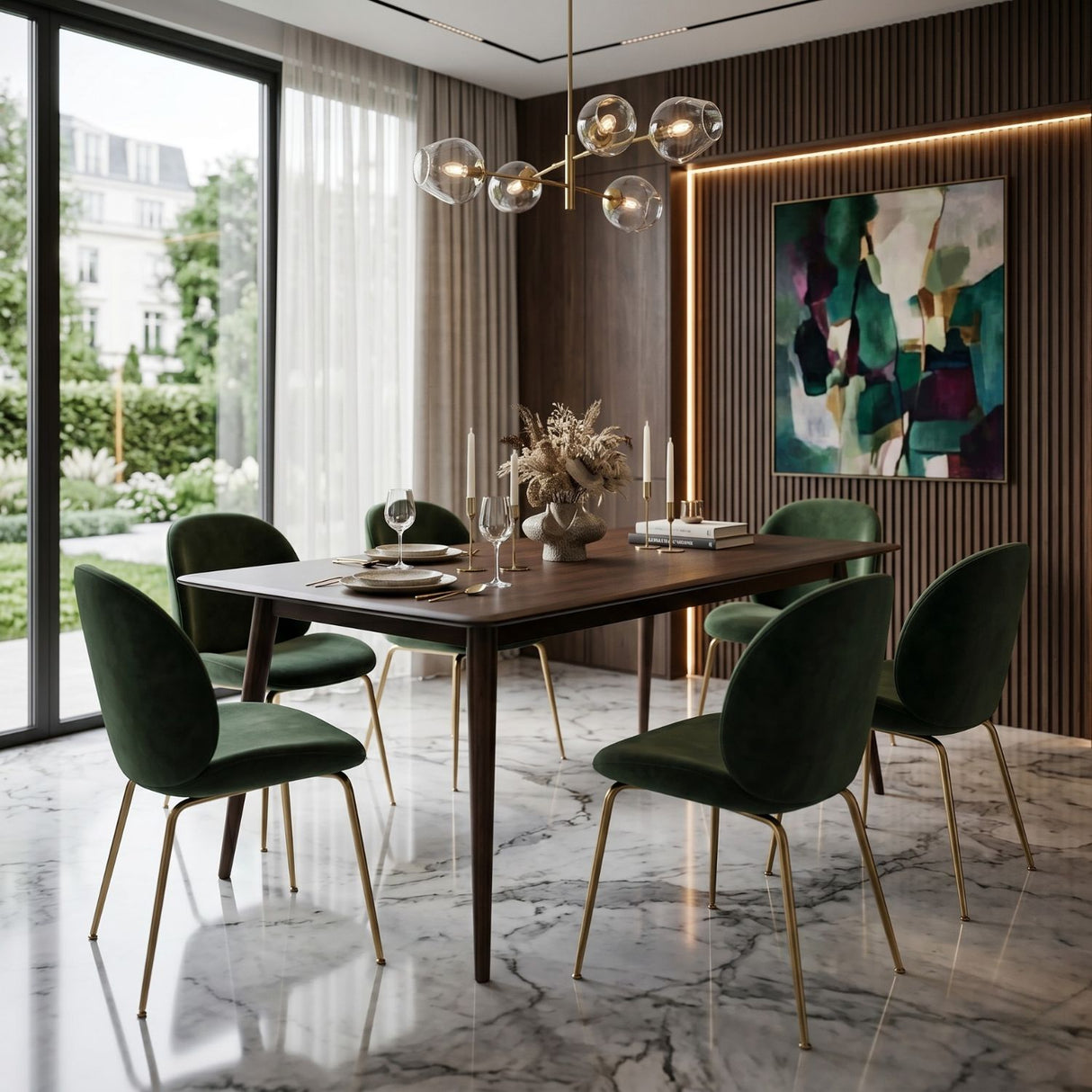   Brown Solid Wood Dining Table | Oroa.com