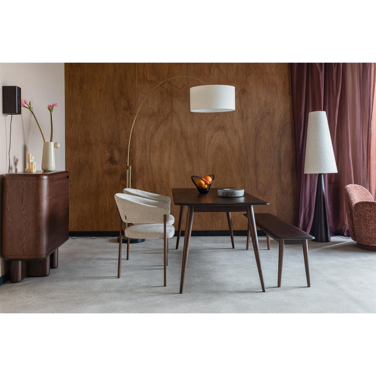   Brown Solid Wood Dining Table | Oroa.com