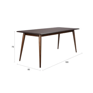   Brown Solid Wood Dining Table | Oroa.com