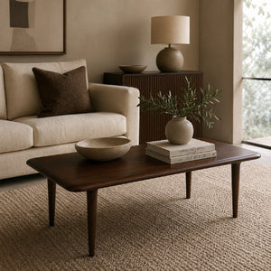   Brown Solid Wood Coffee Table | Oroa.com