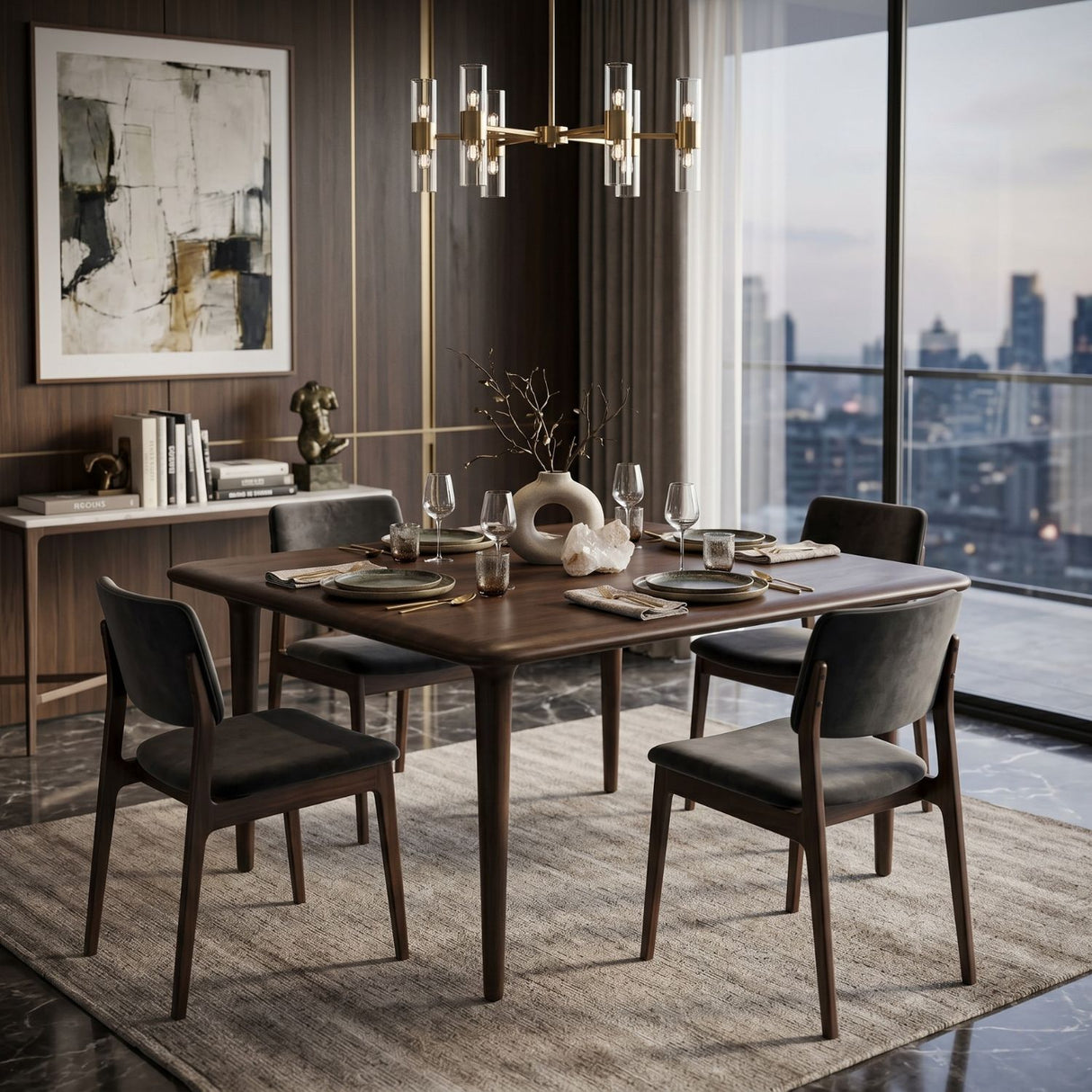   Brown Wood Square Coffee Table | Oroa.com