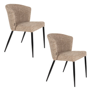   Modern furniture - Curved-Back Dining Chairs (2) - www.oroa.com | Oroa.com