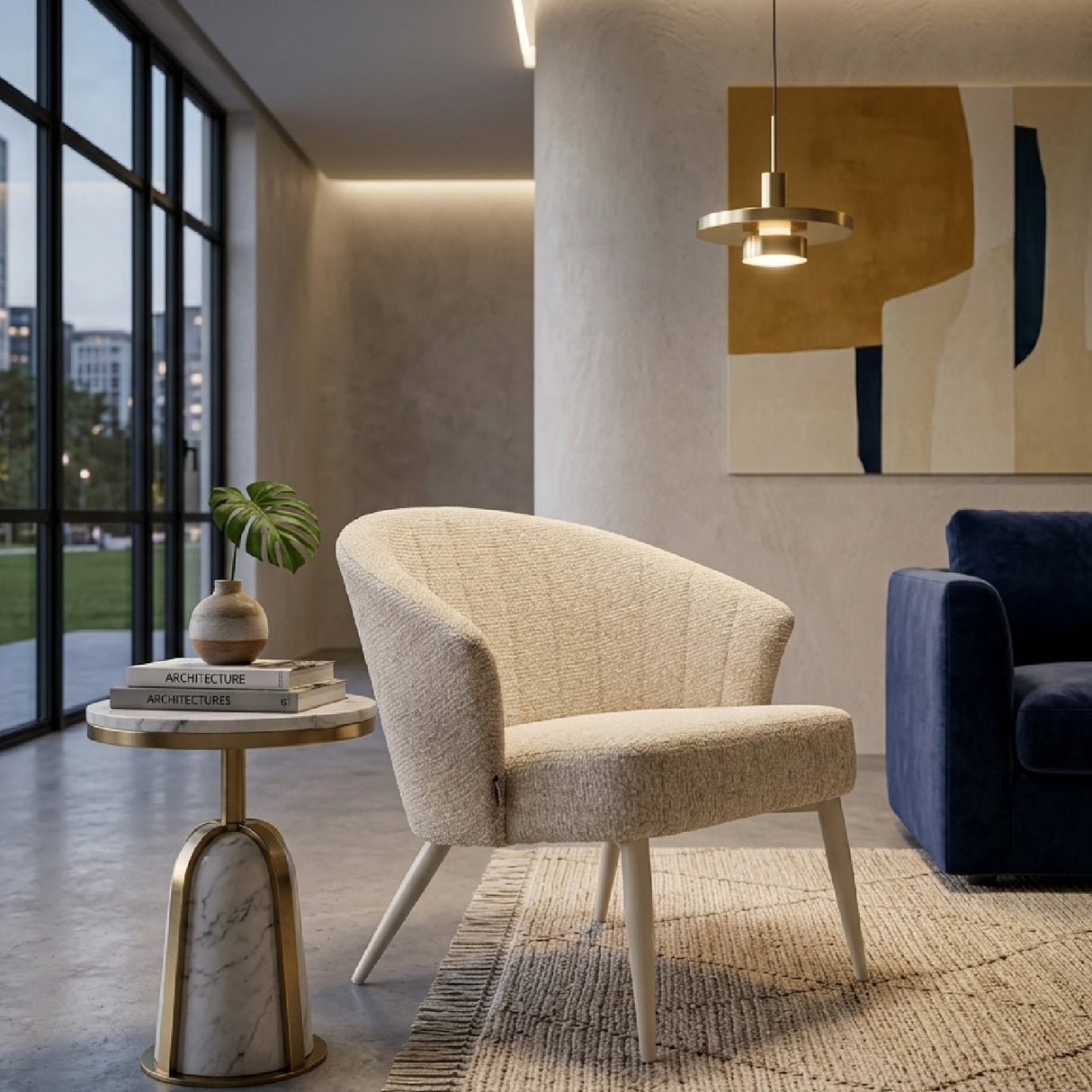   Upholstered Lounge Chair | Oroa.com