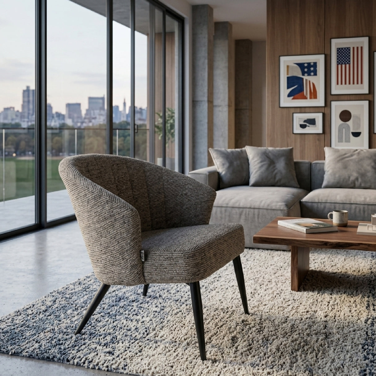   Upholstered Lounge Chair | Oroa.com